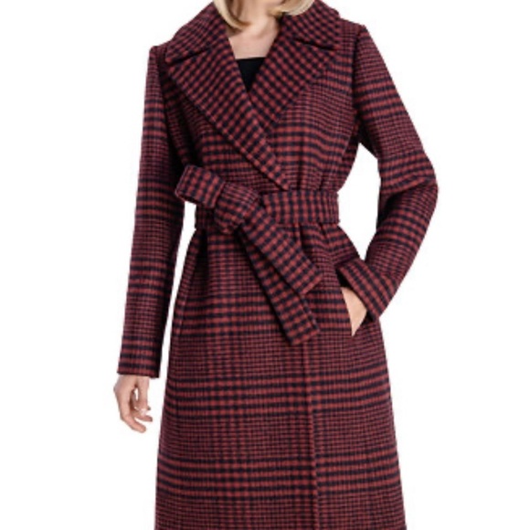 Anne Klein Jackets & Blazers - ANNE KLEIN Wool Blend wrap
Belted Notch Collar Coat size 12
